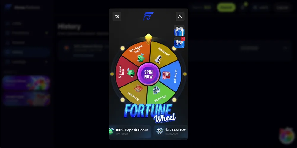 A wheel becoming available again after a deposit